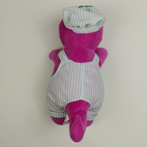 Fisher Price Barney the Dinosaur Train Conductor Plush Stuffed Animal - Picture 5 of 12